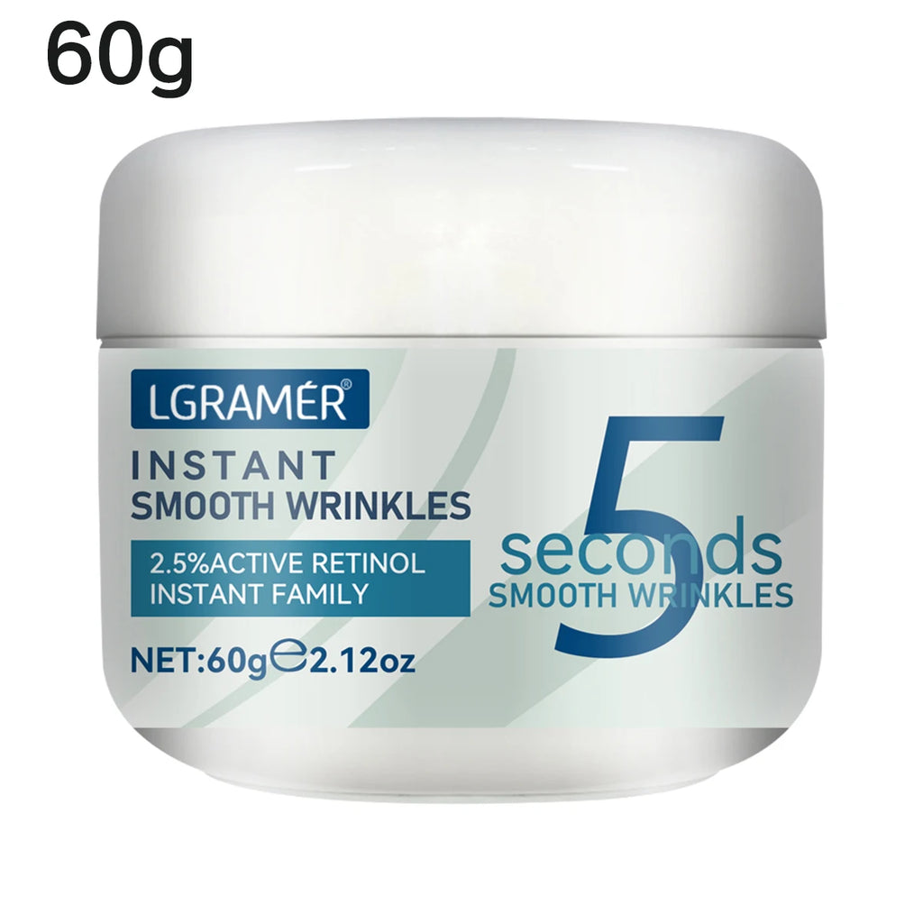 5 Seconds Retinol Anti-Wrinkle Cream Instant Anti Aging Line Fade Cream Firming Face Fine Skin Moisturizing Care Lifting Cream