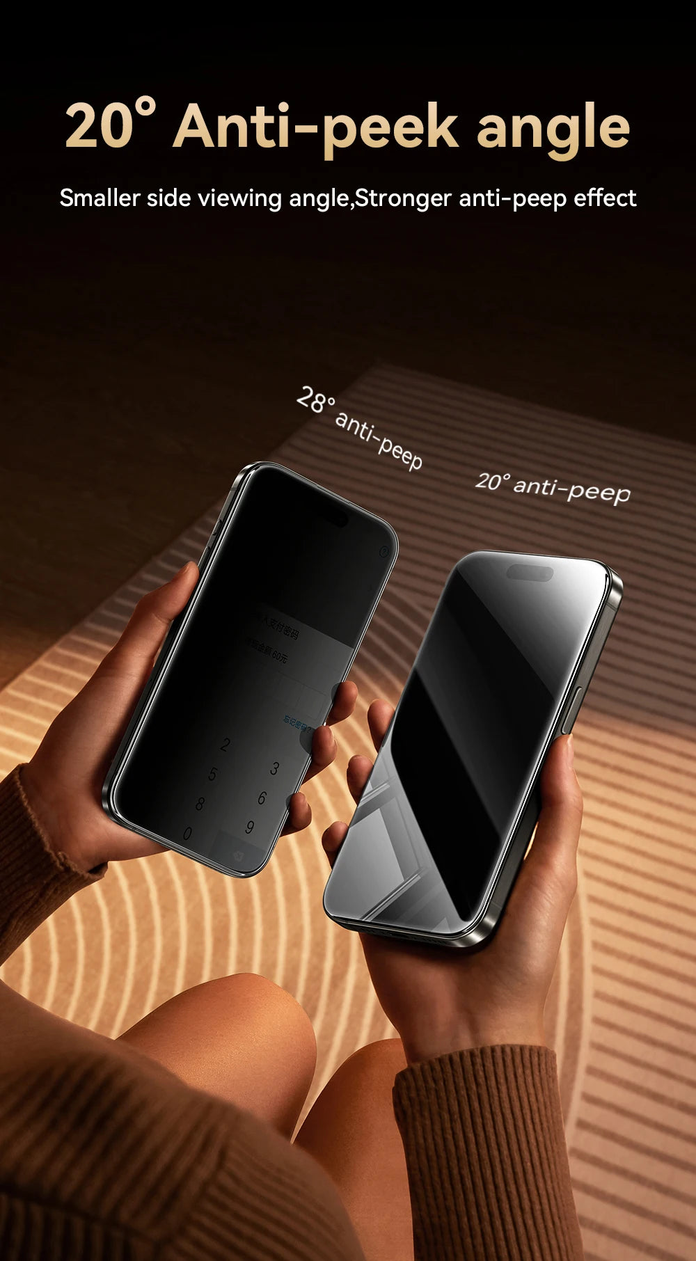 1Pcs Anti-spy Glass For iPhone 17 16 15 14 Pro Max Glass For iPhone 17 16 15 14 13 12 Pro Max Privacy Screen Protector