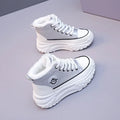 Women's Winter 2023 New Style Flat Boots Fleece Lined Thickened Warm Cotton Shoes High Top Little White Shoes Hx-q037