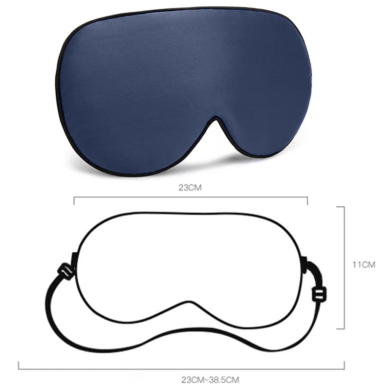 Silk Sleep Mask 100% Light Blocking Travel Nap Lightweight Eyes Night Mask Health Blindfold Sleeping Shield Soft Eye Care Tools