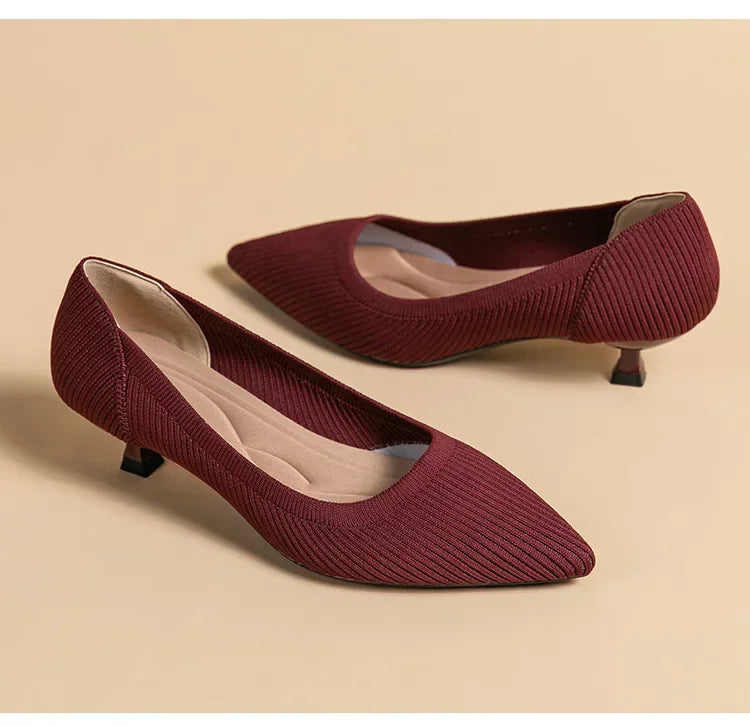 Women's Solid Color Flat Shoes Casual Fashion Breathable Non Slip Rubber Sole Pointed Non-Slip Comfortable Spring and Autumn