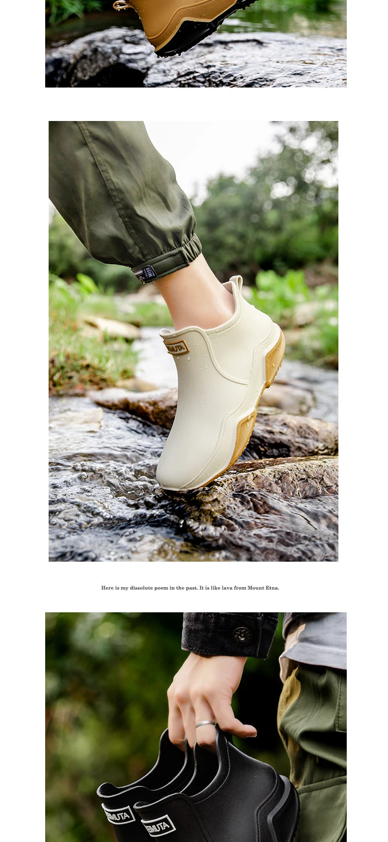 Low-cylinder Rain Shoes for Men and Women: Outdoor Fishing Waterproof Shoes, Stylish Style for Outdoor Wear, Rain Boots
