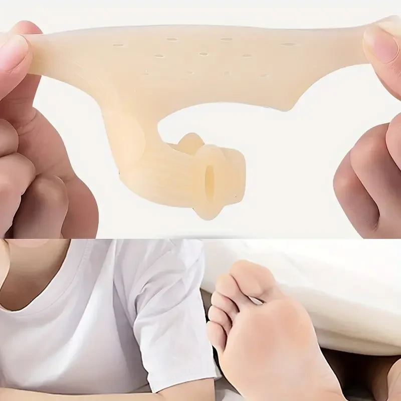 1 Pair of Silicone Bunion Adjusters - Soft and Comfortable Relief for Foot Pain, Perfect for Night and Home Use