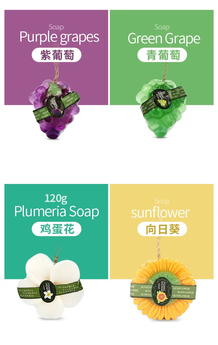 Thailand Fruit Essential Oil Children's Bath Soap Fruit Imitation Soap Mango Sunflower Banana Vegetable Soap