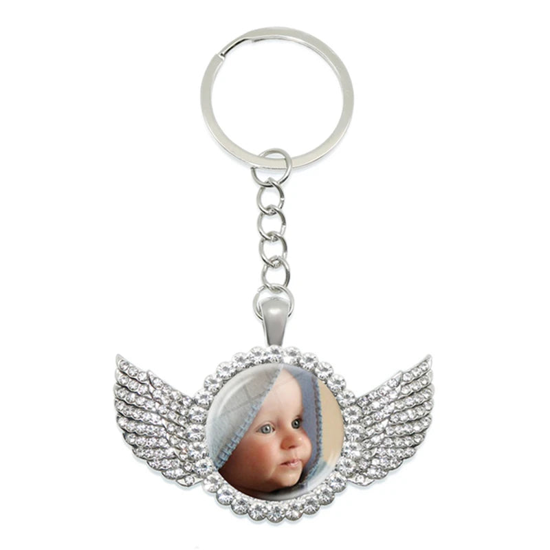 Personalized Custom Keychain Photo Mum Dad Baby Children Grandpa Parents Custom Designed Photo Gift For Family Anniversary Gift