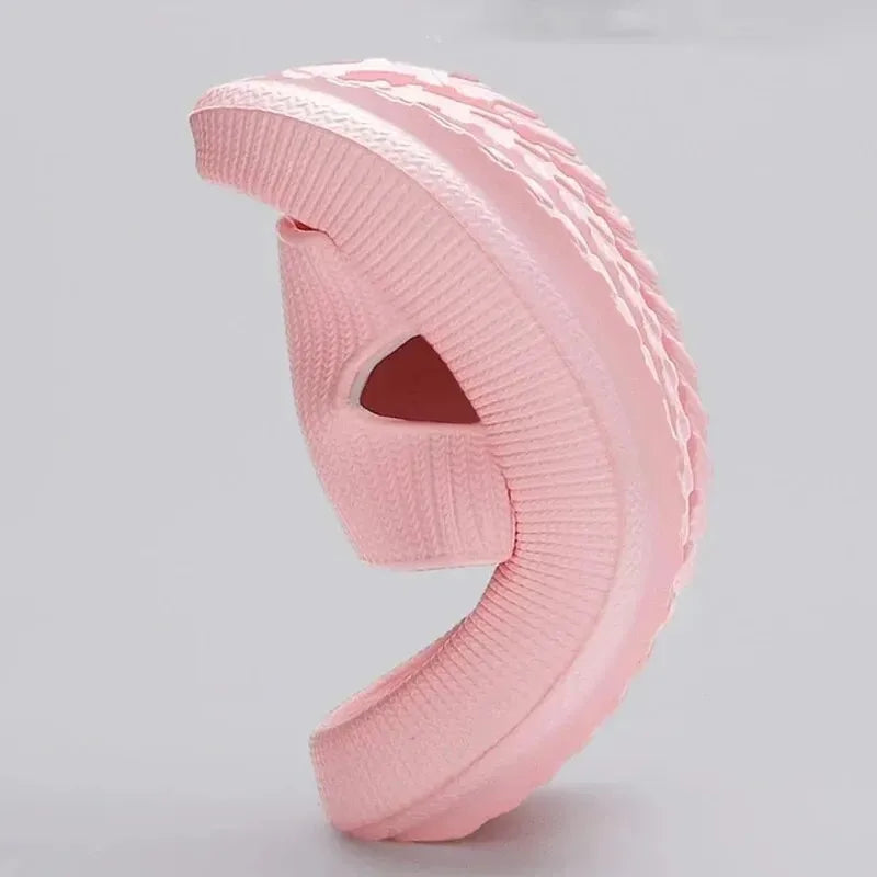 4cm Thick Platform Pillow Slippers Women Eva Soft Sole Indoor Slides Woman Flat Non Slip Bathrooom Home Slippers