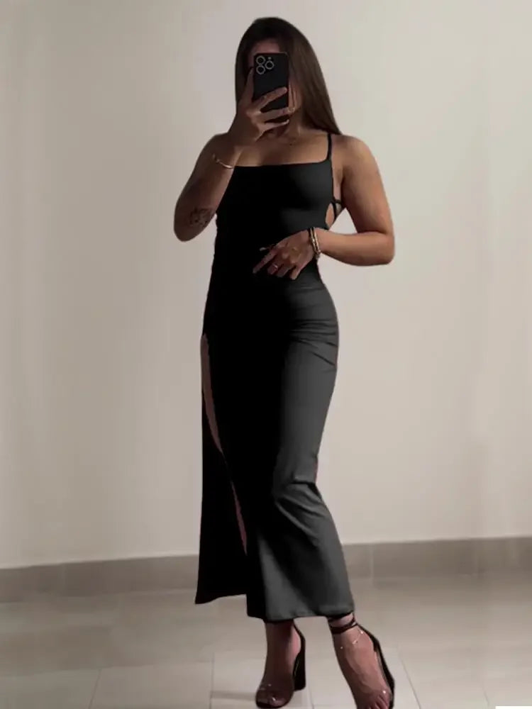 2026 Explosive New Summer Dress High Sensibility Halter Strap Spice Girl Bodycon Hip-Hugging Dress for Party Clubwear