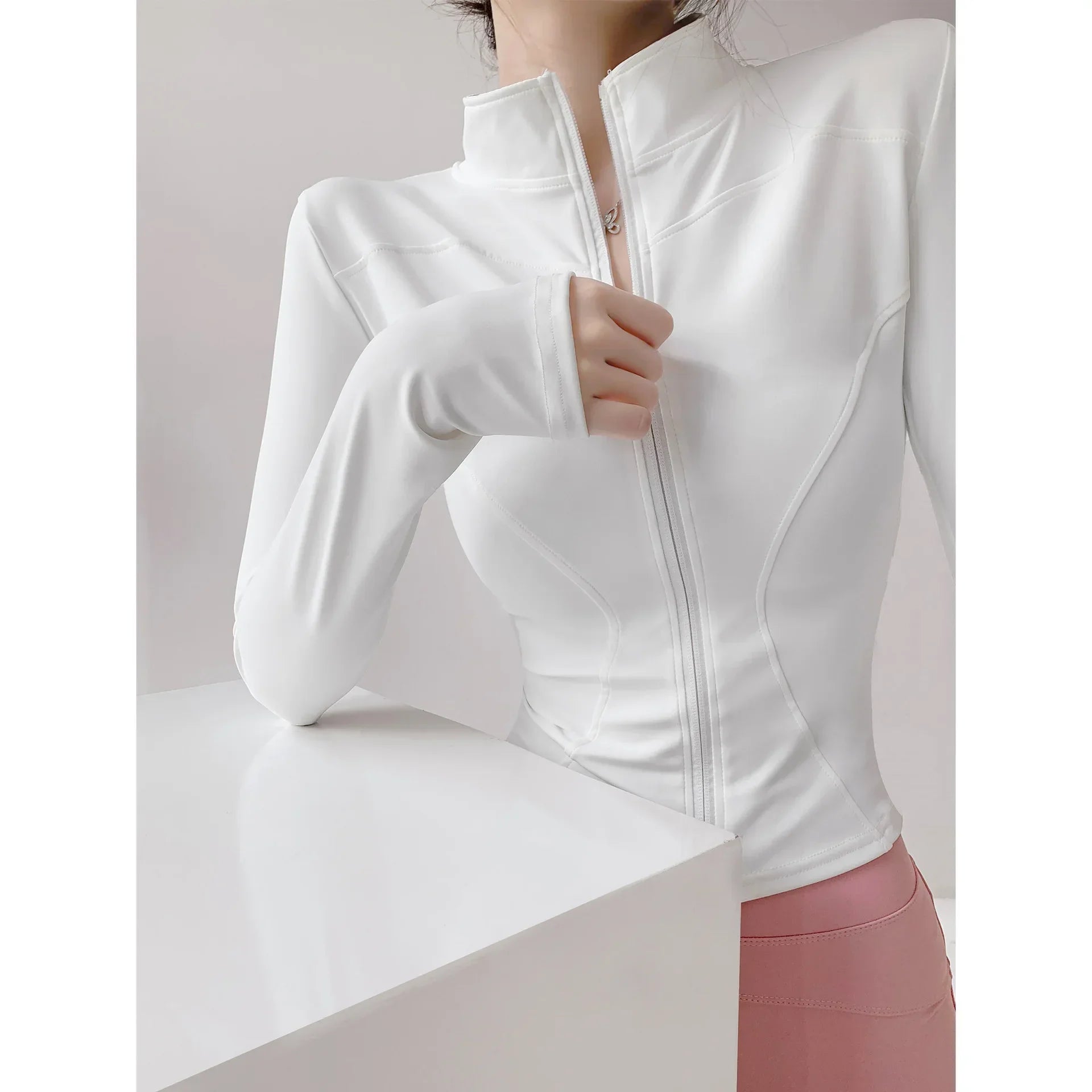 S-3XL Sun Quick Drying Sports Coat Women's Tight Top Yoga Jacket Long Sleeve Zipper Jacket Running Fitness Women's Jacket