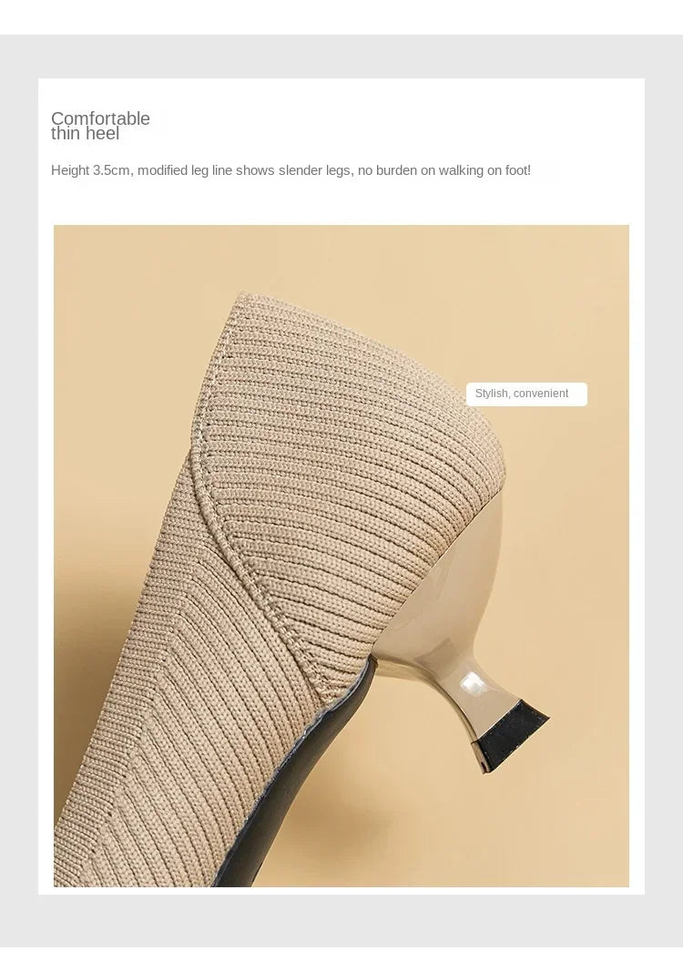 Women's Solid Color Flat Shoes Casual Fashion Breathable Non Slip Rubber Sole Pointed Non-Slip Comfortable Spring and Autumn