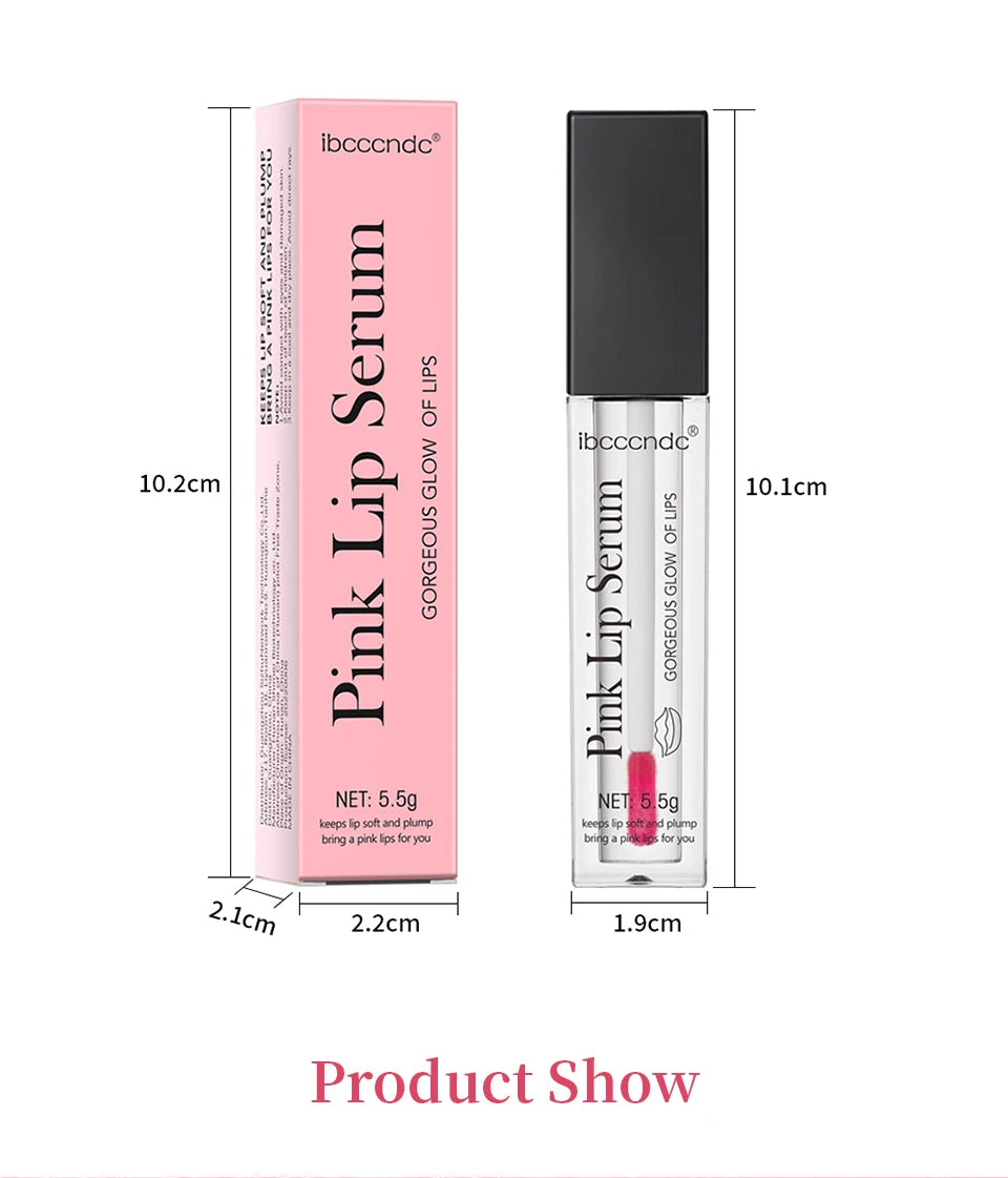Pink Lip Serum Moisturizing Fresh Effective Reduce Pigmentation Exfoliating Plumper Sexy Care Cosmetics