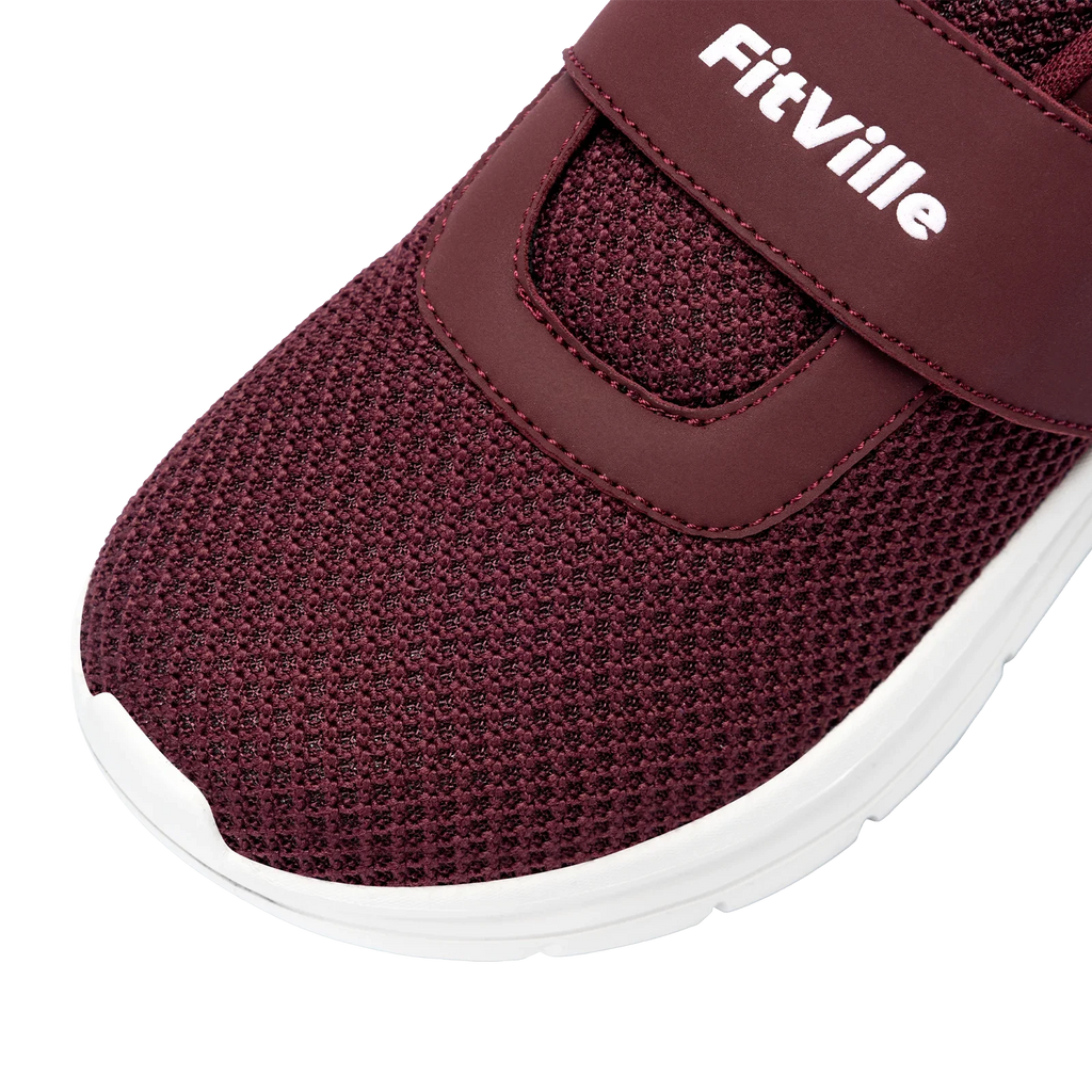 FitVille Women'S Shoes Wide Sneakers Diabetes Shoes Adjustable Strap For Swollen Feet Slip On Walking Lightweight Comfortable