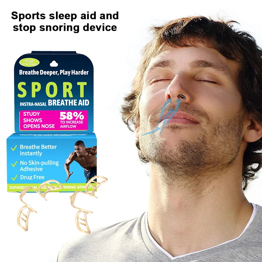 Nose Dilator Nasal Silicone Nose Clip Anti Snoring Easy Breath Preventing Snoring Help Breathe Snoring Devices Improve Sleeping