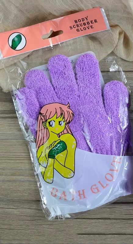 1PC Body Cleaning Washcloth Soft Brush Home Hotel Bathroom Shower Ball Back Scrubber Set Exfoliating Skin Towel Bath Gloves