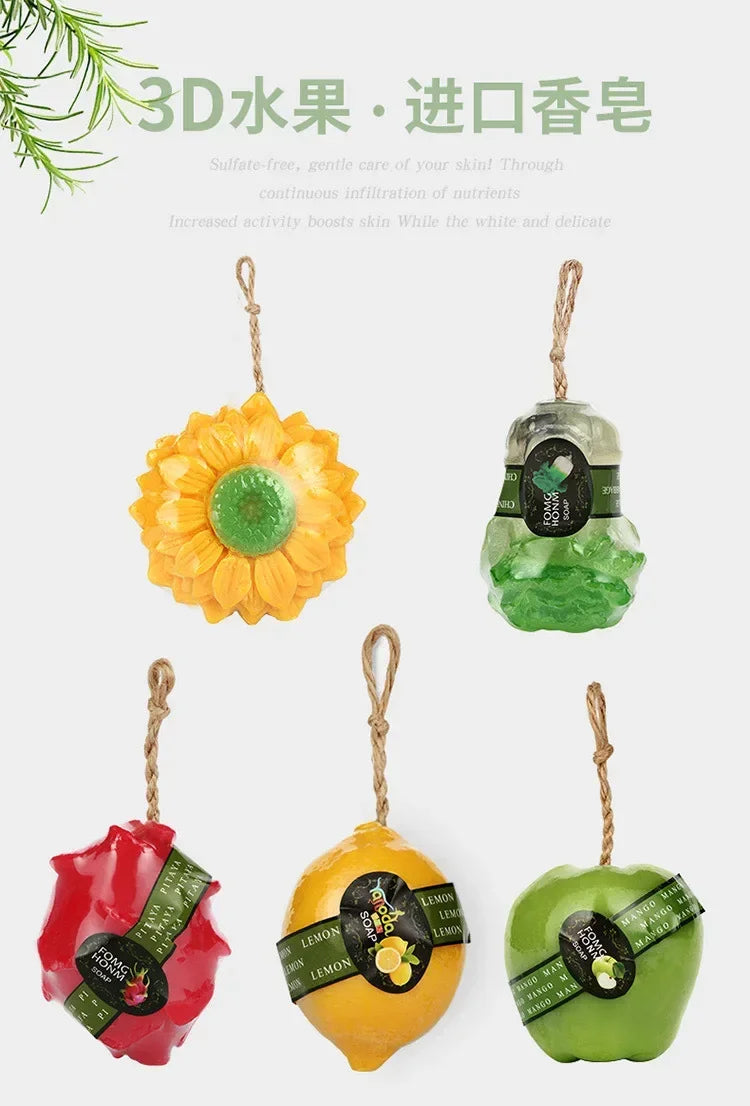 Thailand Fruit Essential Oil Children's Bath Soap Fruit Imitation Soap Mango Sunflower Banana Vegetable Soap