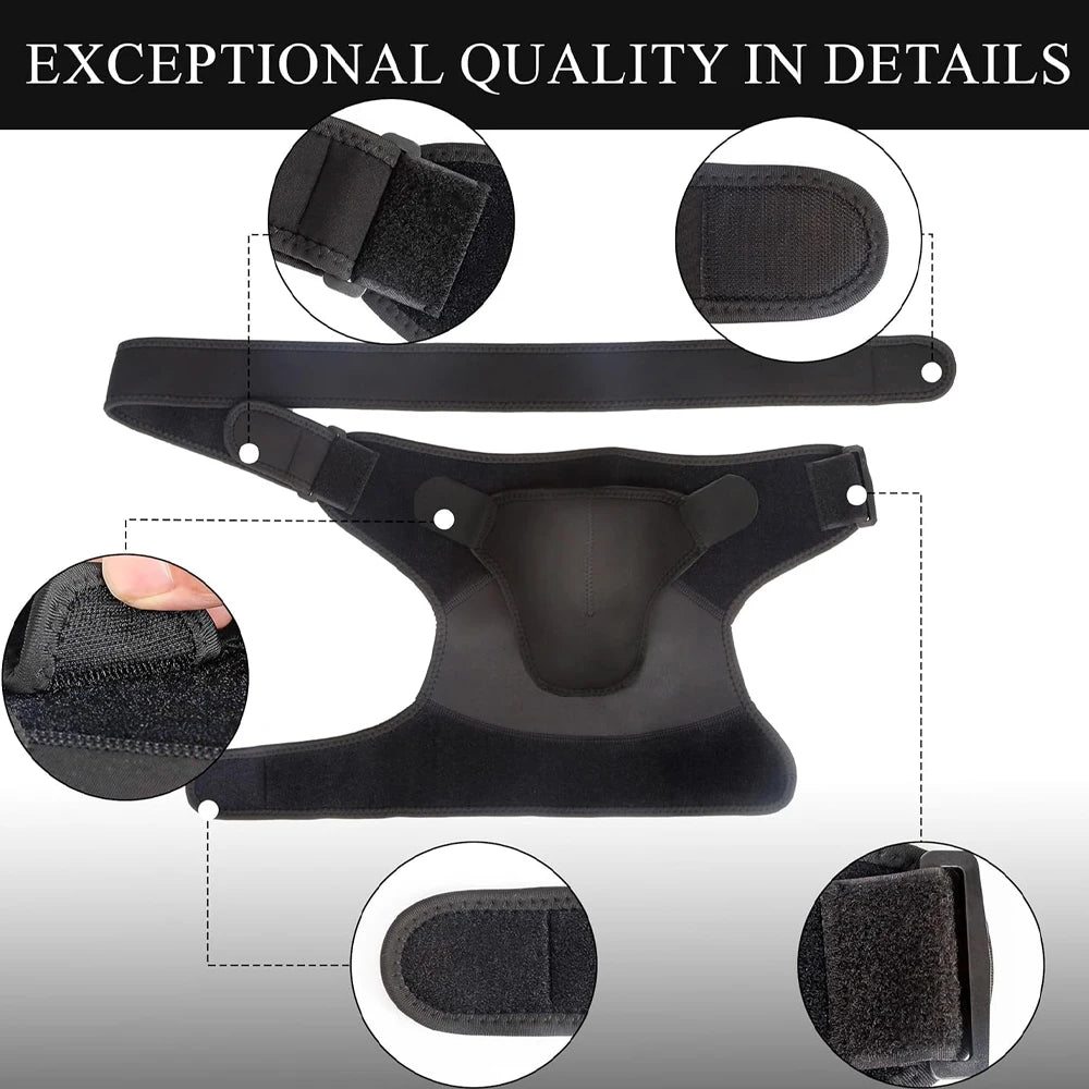 Adjustable Shoulder Brace Men and Women All Use, Breathable Shoulder Support Sleeve for AC Joint Relief and Shoulder Stability