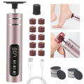 2in1 Electric Foot Callus Remover Machine Rechargeable Pedicure Tool for Dead Skin And Cuticle Removal with Replacement Sand