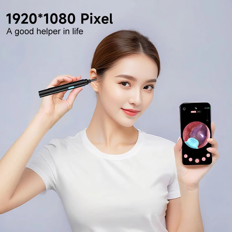 Visual Ear Cleaner Video Ear Camera 4.2mm Ear Picking WIFI Ear Endoscope With 6LEDs Digital Ear Wax Removal Tool Ear Spoon Kit