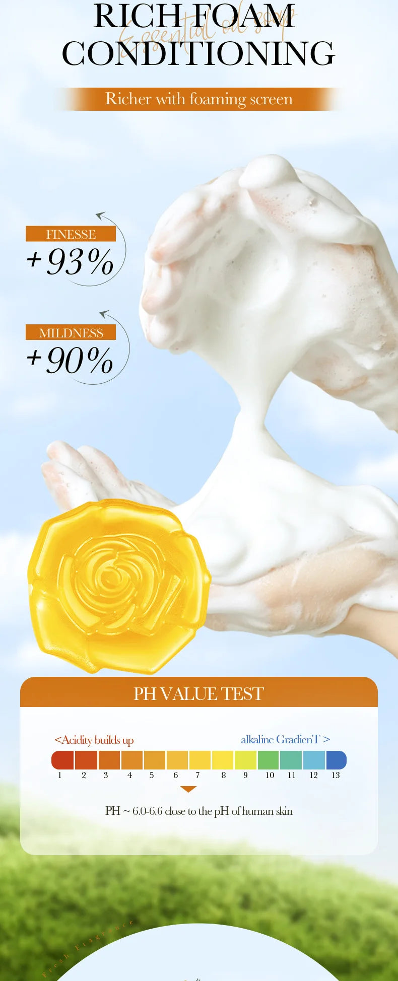 1Pcs Honey Handmade Soap Cleansing The Body Hand Wash Soap Essential Oil Moisturizing Product Body Care Dry Skin Prevent Dry