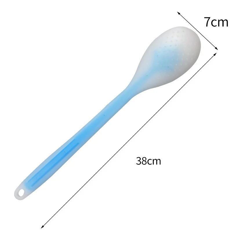【Multi-Function Lotion Sunscreen Ointment Applicator Silicone Long Handle Body Cleaner Shower Brush Sunscreen Back Applicator】
