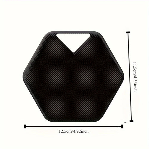 1pc Reusable silicone body scrub with storage hook foam shape, easy to clean, suitable for bathing hair washing, and pet bathing