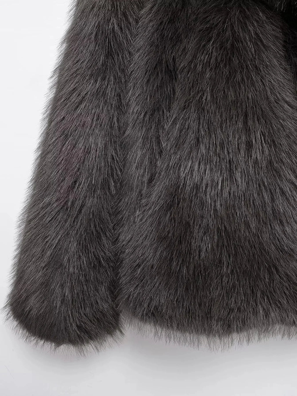 KONDALA 2026 Spring Summer Casual Faux Fur Brown Women Warm Jackets Valentine‘s Day Turn Down Collar Oversized Elegant Coats