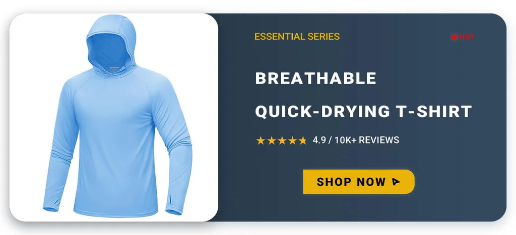 TACVASEN UPF 50+ Sun Protection Fishing Shirts Men's Quick Dry Long Sleeve Shirts Mesh Breathable Hiking Work Cargo Shirts