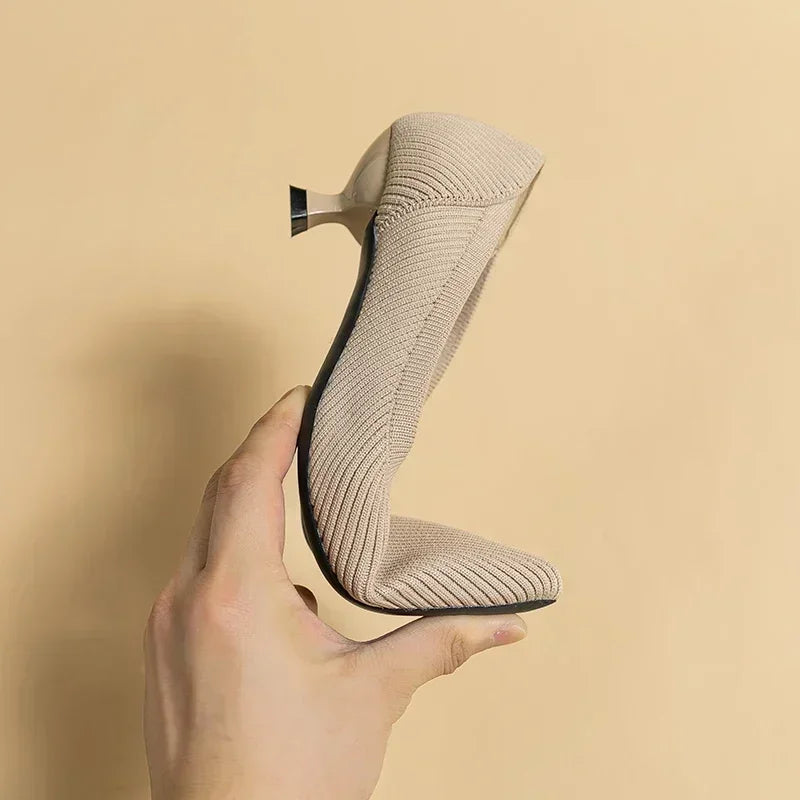 Women's Solid Color Flat Shoes Casual Fashion Breathable Non Slip Rubber Sole Pointed Non-Slip Comfortable Spring and Autumn