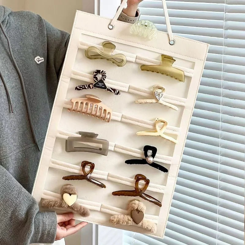 1pc Hair Accessories Hanging Storage Organizer Wall Decoration Hair Bows Storage Hair Clips Hair Rope Glasses Organizing Storage