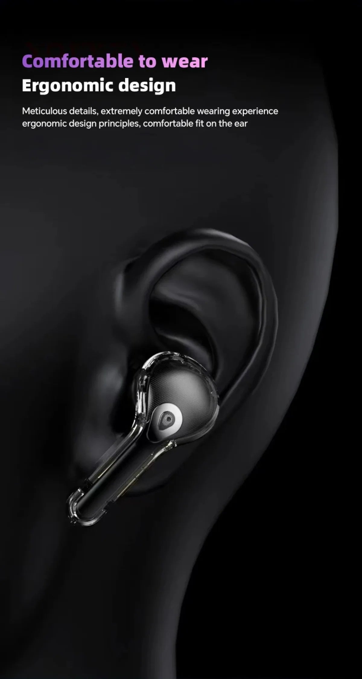 Wireless Bluetooth Headphones,144 Language Real Time Translation Earphones for Business,with Smart Touch Screen HiFi TWS Headset