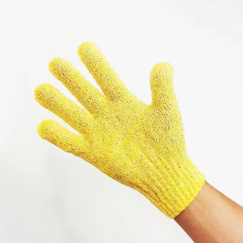 1pcs Reversible Exfoliating Shower Gloves Body Scrub Gloves, Cleansing Tools Bath Towel Bath Products Back Scrub Spa Accessories