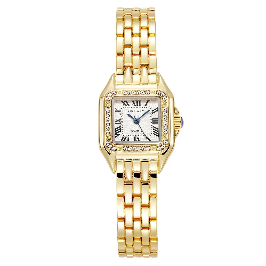 Luxury  Women Watches Fashion Square Quartz Wristwatch Simple Ladies Clock Reloj Mujer