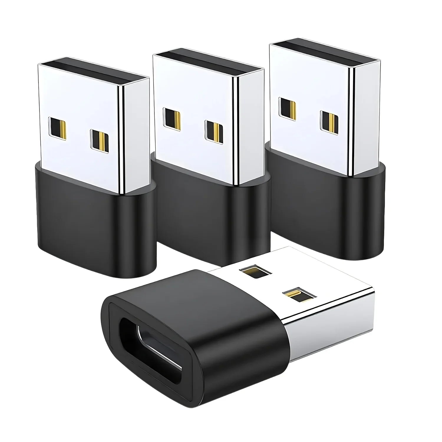 USB to USB-C Adapter, USB-C Female to USB Male Fast Charging and OTG Converter, Compatible with iPhone 1/14/13/12/11 Pro Max Plu