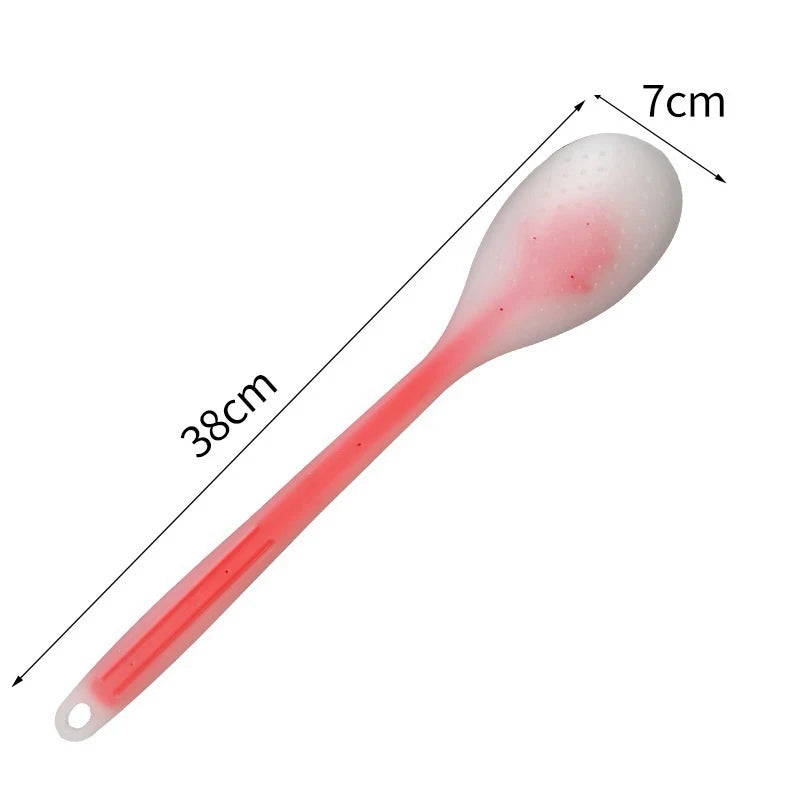 【Multi-Function Lotion Sunscreen Ointment Applicator Silicone Long Handle Body Cleaner Shower Brush Sunscreen Back Applicator】