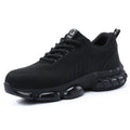 Rotating Button Safety Shoes Men Steel Toe Sneaker Air Cushion Work Shoes Man Puncture Proof Work Safety Boots Protective Shoes