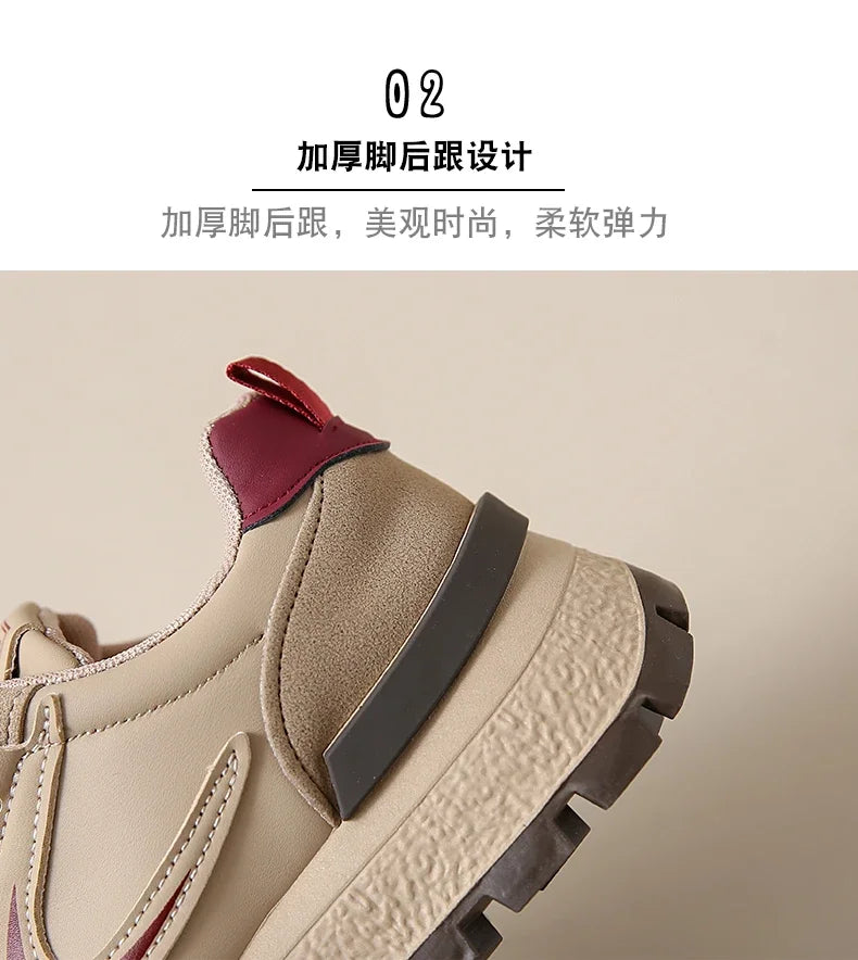 New Fashion Women's Vulcanized Shoes Wear-Resistant Casual Cushioning Sports Shoes Women Low-top Non-Slip Outdoor Running Shoes