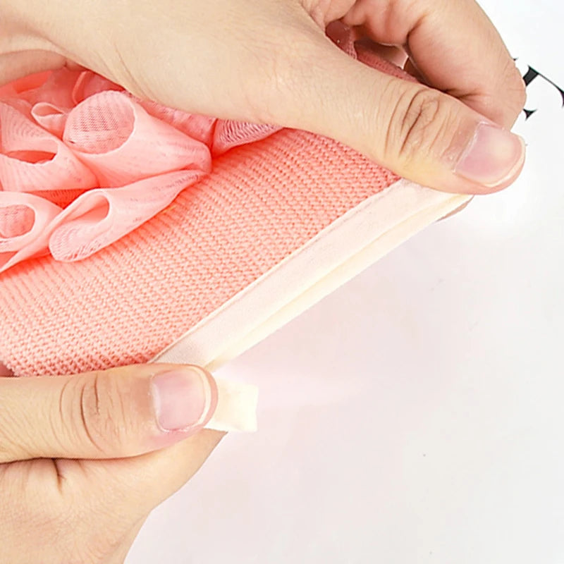 Double-Sided Exfoliating Gloves Body Cleaning Bath Flower Bathroom Shower Ball Body Scrubber Bath Sponge Towel Bathroom Tool