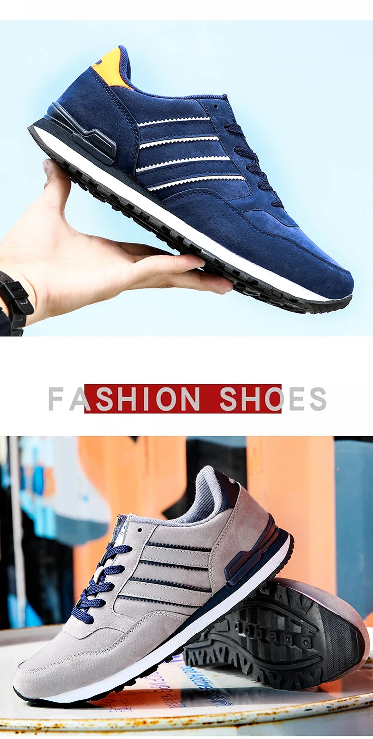 2024 New High Quality Men's Sneakers Leather Casual Shoes Autumn Breathable Men Shoes Male Flat Shoe