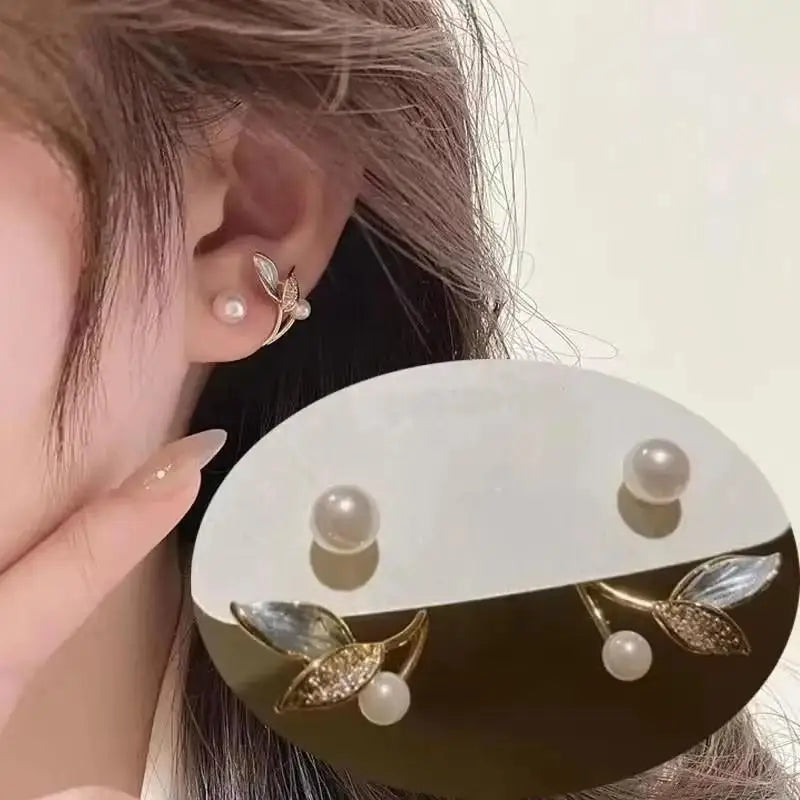 Korean Fashion Zircon Drop Earrings For Women Jewelry 2026 Trending New Luxury Women's Geometric Hoop Earrings Pendientes Gifts