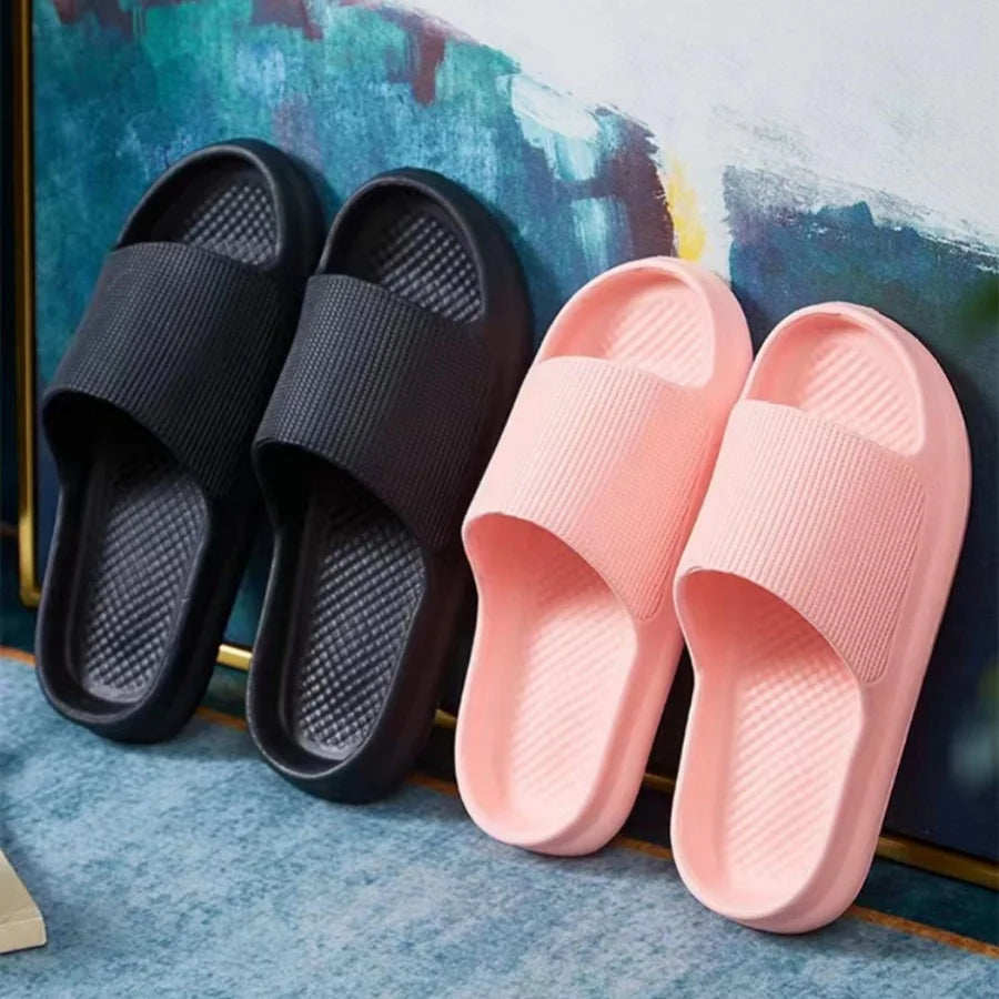Soft Sole Massage Shower Shoes for Women Men Couples Waterproof Non-slip Home Leisure Fashion Bathroom Slippers