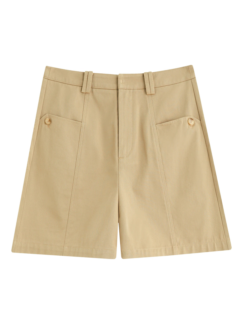 FSLE 100% Cotton Casual Shorts for Women Summer 2025 New Arrival Loose Fit Versatile Daily Wear Office Casual Chic 25FS12472