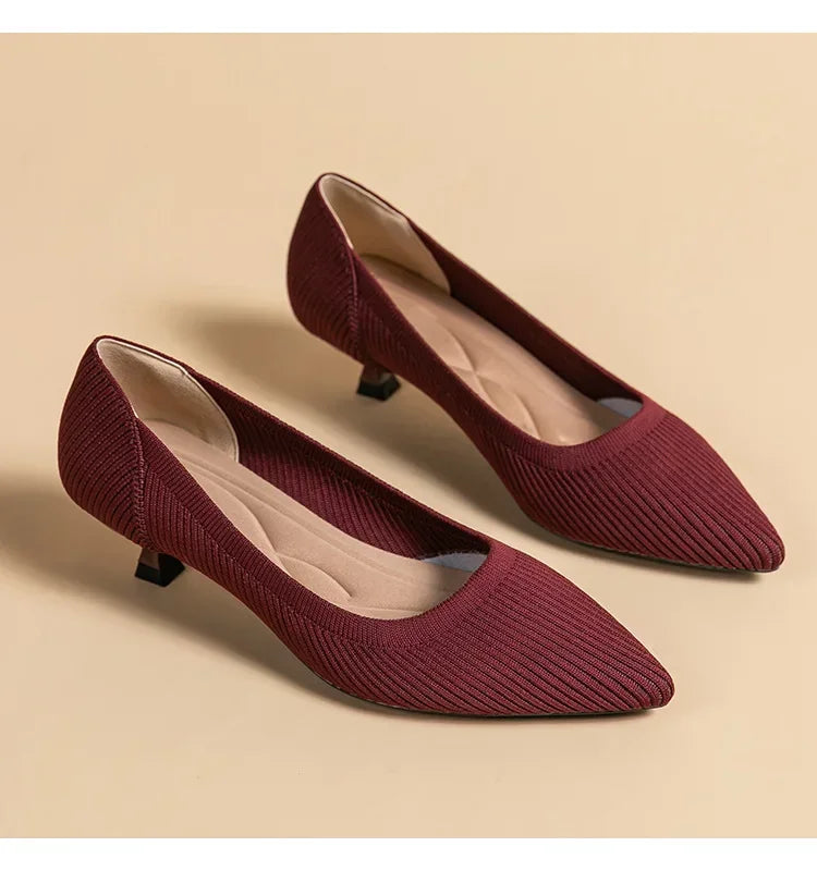 Women's Solid Color Flat Shoes Casual Fashion Breathable Non Slip Rubber Sole Pointed Non-Slip Comfortable Spring and Autumn