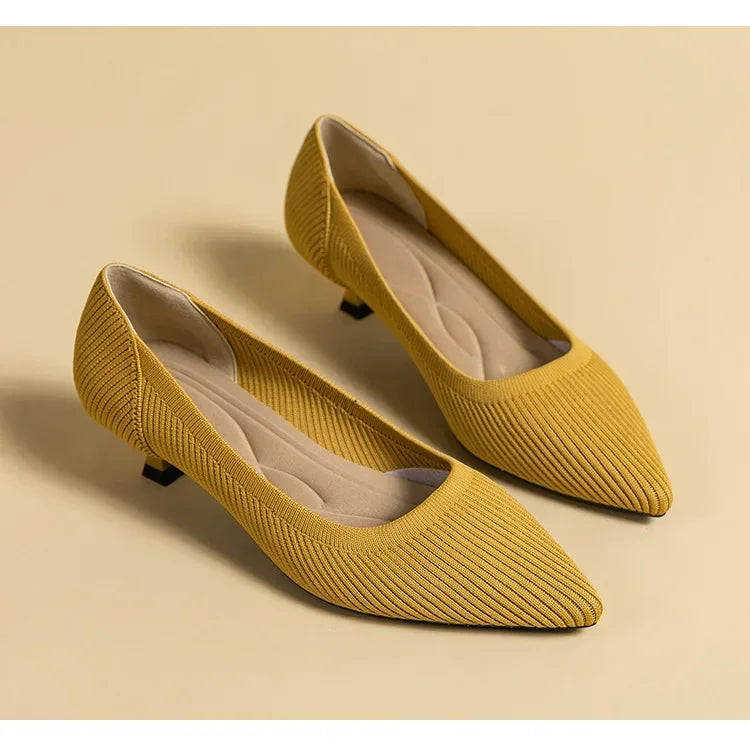 Women's Solid Color Flat Shoes Casual Fashion Breathable Non Slip Rubber Sole Pointed Non-Slip Comfortable Spring and Autumn
