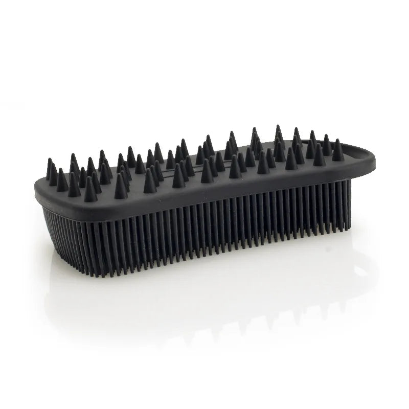Silicone Body Scrubber 2 in 1 Body Brush & Hair Scalp Brush for Shower and Bath Stimulating Blood Circulation Shower Accessories