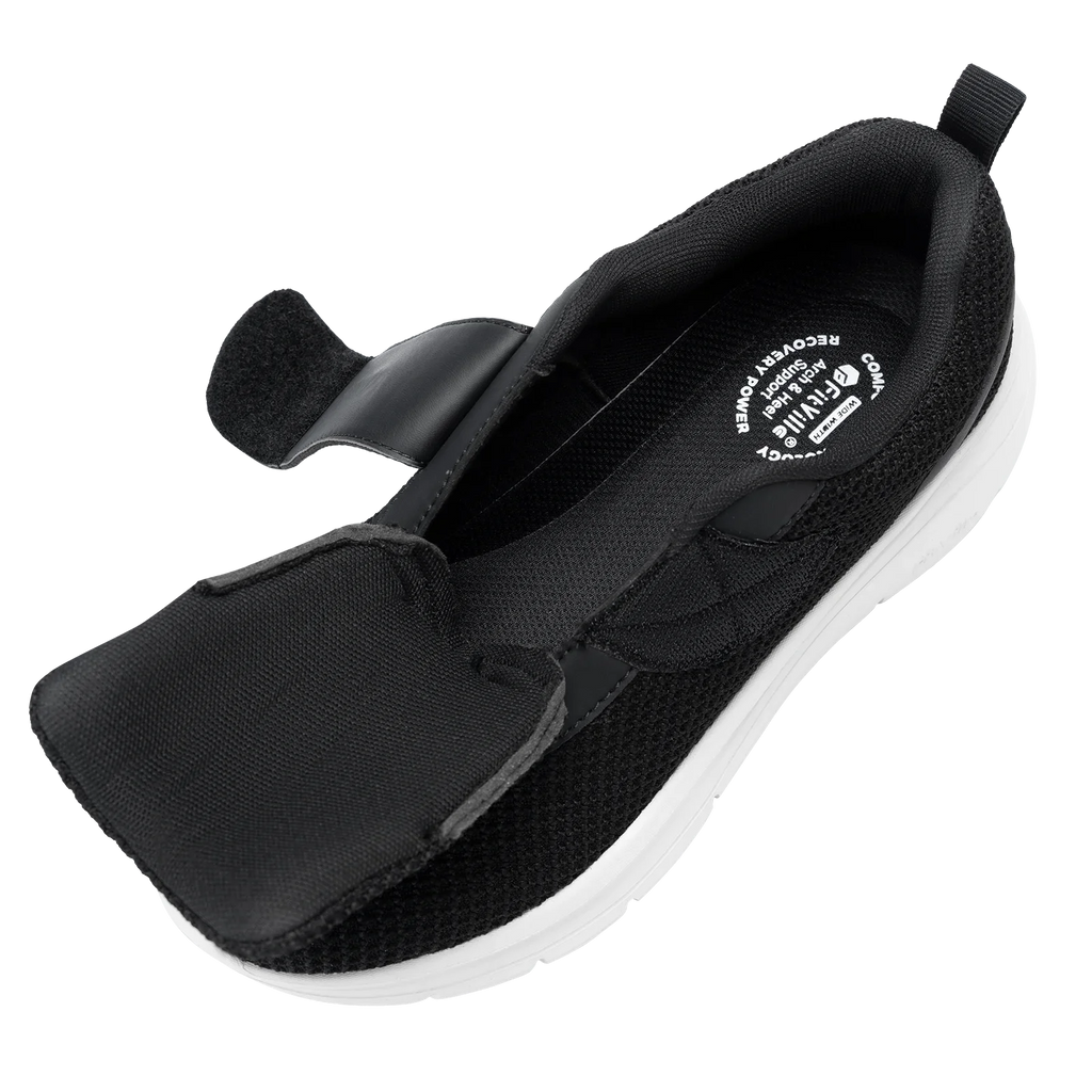 FitVille Women'S Shoes Wide Sneakers Diabetes Shoes Adjustable Strap For Swollen Feet Slip On Walking Lightweight Comfortable