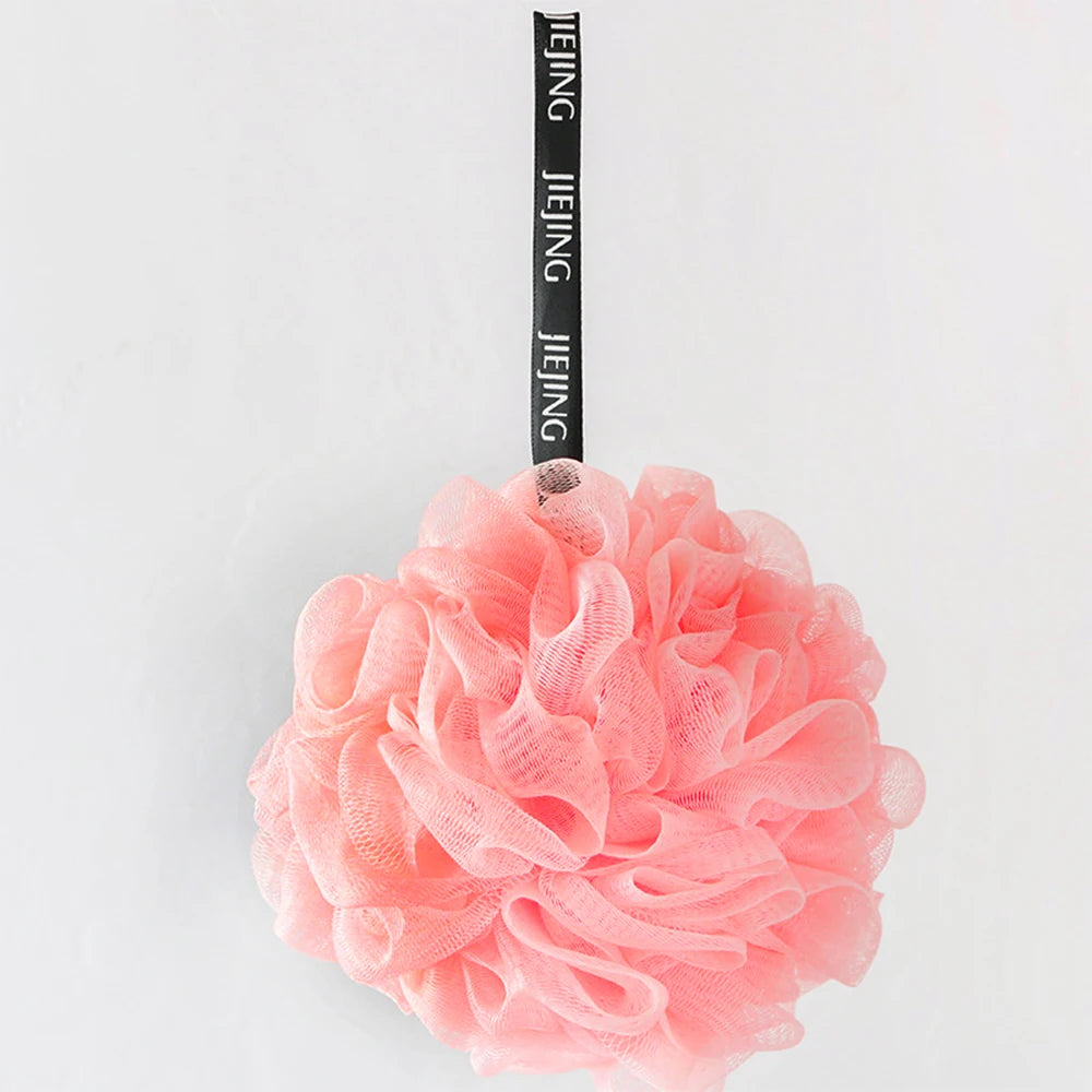 Soft Mesh Bath Sponge Balls Nylon Cleaning Brush Shower Puff Body Cleaner Exfoliating Scrubbers Bath Ball Bathroom Supplies