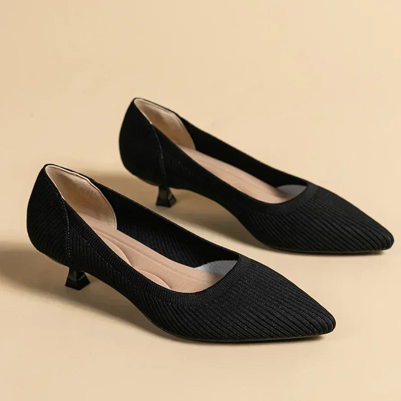 Women's Solid Color Flat Shoes Casual Fashion Breathable Non Slip Rubber Sole Pointed Non-Slip Comfortable Spring and Autumn