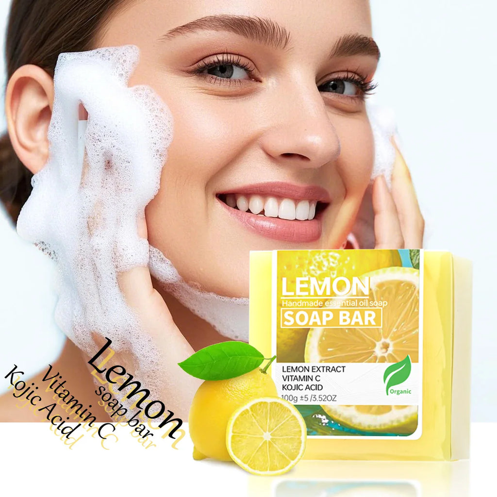 Lemon essential oil soap, vitamin C skin brightening and cleansing soap, added with quercetin to enhance skin brightness, deeply