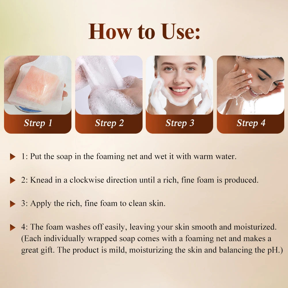 Natural Persimmon Soap Body Cleaning Fragrance Freshness Underarm Leg Bath Cleansers Remove Stains Face Soap Tender Skin Care