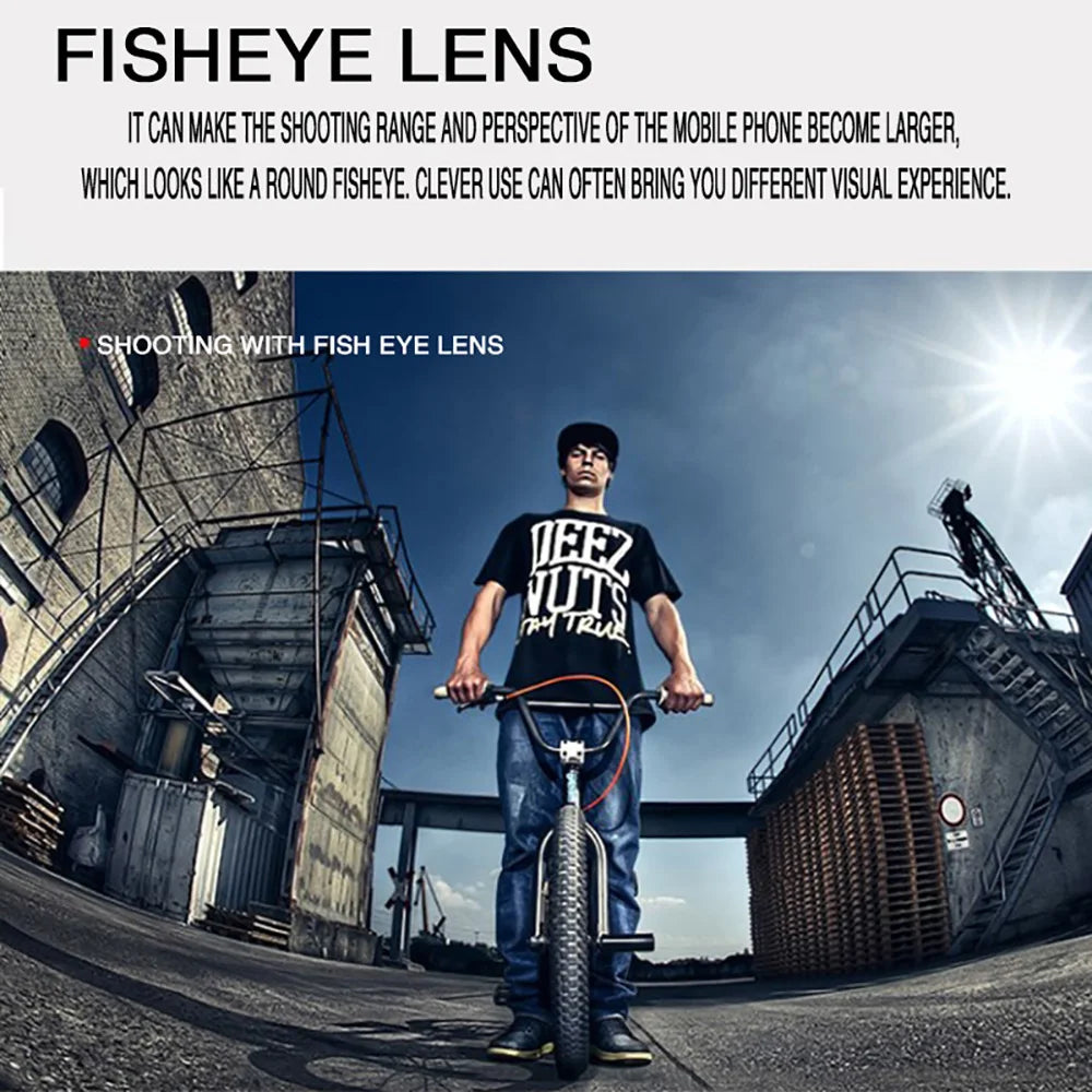 3 in 1 Lens Magnifying Glass 0.67X Wide Angle Fisheye Phone Lens Micro Camera Len Universal Kit With Phone Clip For Smartphones
