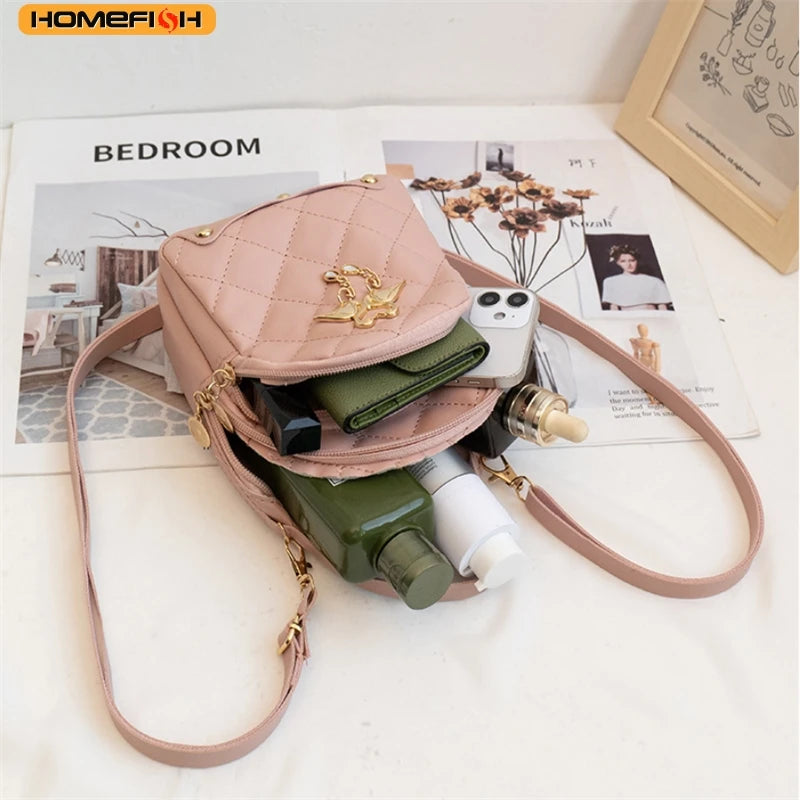 HOMEFISH Women Fashion Backpack Ins New Style Female Handbag Leisure Mini Fashion Women Backpacks Phone Packs MIni Backpack
